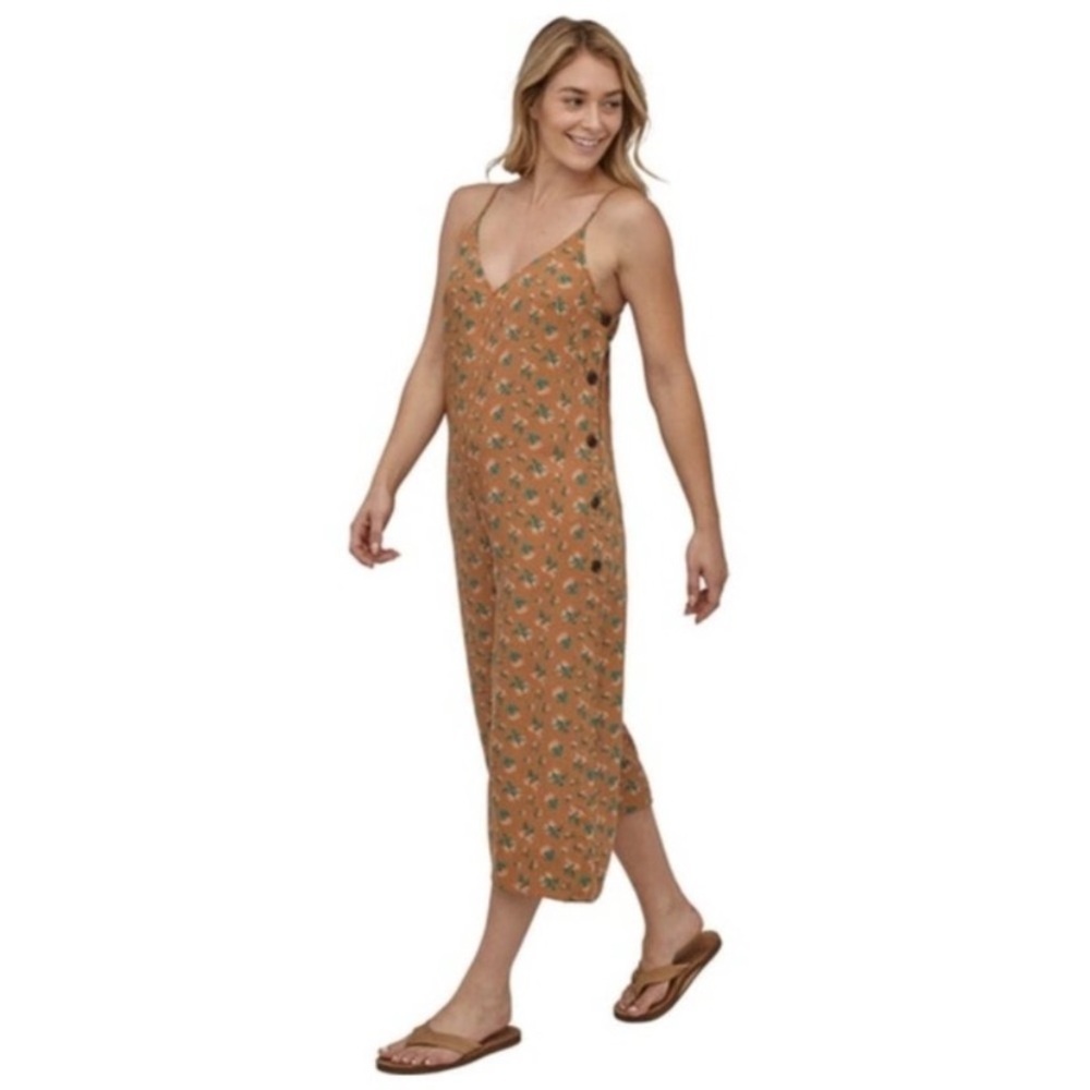 Patagonia June Lake Spaghetti Strap Floral Jumpsuit Women’s Size XS